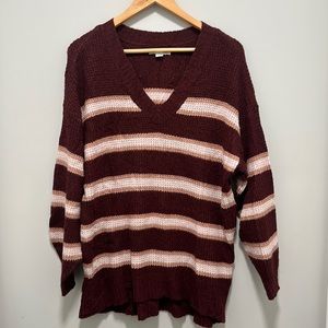 American Eagle Oversized Striped Sweater Size S